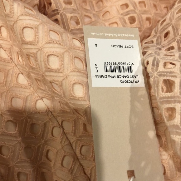 Keepsake The Label Last Dance Euler Mini Dress Soft Peach small - Picture 3 of 8